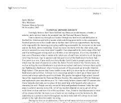 National Honor Society Essay Help The Example Of National Honor Society Essay