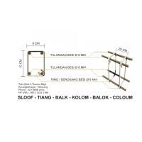 Kolom dan balok praktis merupakan struktur pendukung pasangan dinding berupa kolom dan balok beton berukuran 11 x 11 cm, 13 x 13 cm, 15 x 15 cm atau ukuran lain menyesuaikan dengan ketebalan dinding yang dibuat setiap jarak sekitar 3 m x 3 m atau pada sudutan pertemuan antar dinding dan. Jual Kolom Praktis Murah Harga Terbaru 2021