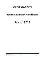 Case Study 9 1 Memo 515888 River Forest Drive South Bend In 46617 Mr Ronald N Margruder President Olive Garden Restaurants Division General Mills Course Hero