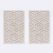 Graphic Wood Wall Art Whitewashed Hexagon Carved Wood Wall Art Tapestry Wall Art Medallion Wall Art