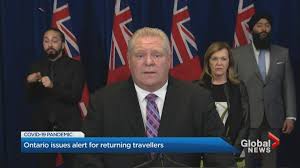 All employees, students, and visitors coming to campus are. Ontario Government Issues Emergency Alert On Covid 19 Due To Coronavirus Pandemic Globalnews Ca
