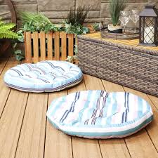 Maybe you would like to learn more about one of these? Sunnydaze Tufted Large Round Floor Cushion Set Of 2 Unique Outdoor Indoor Chair Cushions Or Meditation Cushions 300d Olefin With Polyester Fill 22 Inch Diameter Seaside Stripes Walmart Com Walmart Com