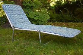 Lit De Camp Bain De Soleil Transat Vintage Annees 70 Pop Art Design Ebay