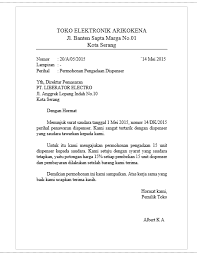 Dengan hormat, berdasarkan surat tagihan (invoice) nomor. Contoh Surat Permintaan Pembelian Barang