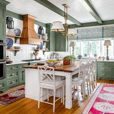 Painting the ceiling a different white than either tbe trim or the cabinets also works to make the choices look intentional rather than a miss. 25 Best Kitchen Paint And Wall Colors Ideas For Popular Kitchen Color Schemes 201