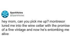 Spark Notes Cool Words The Cask Of Amontillado Spark Notes