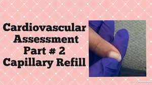 What is capillary fill time? Cardiovascular Assessment Part Two Capillary Refill Test Youtube