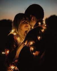 Fairy Lights Photo Fairy Lights Photo Inspo Couples Photo Inspo Couples Photo Blue Hour Engagemen Fairy Lights Photos Couple Photos Fairy Light Photography