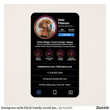 Let's talk about how to make better versions of them. Instagram Style Black Trendy Social Media Photo Zazzle Com In 2020 Instagram Fashion Social Media Business Cards Graphic Design Business Card