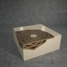All tables have a beveled glass top and are finished in dark cherry. Hanako Coffee Table Free Model On Behance