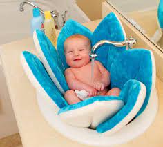 It can be used from 7 to 16 months. Blooming Bath A Flower Shaped Baby Support For Sink Baths Blooming Baby Bath Baby Bath Seat Baby Bath Tub