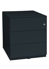 Caisson top métal, roulettes non apparentes. Caisson Mobile 3 Tiroirs Largeur 42cm Noir Rangements Caissons Metal Buroweb Fr