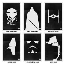 Black White Star Wars Poster Set Gadgetsin Star Wars Poster Star Wars Art Star Wars Episodes