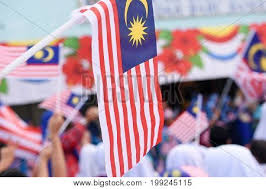 Malaysia day poster disguised flag brush design illustration. Merdeka Posters Page 1 Printmeposter Com