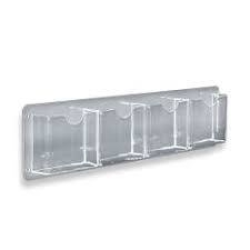 The wall mounted brochure holders available from retail display direct are made of heavy duty, injection moulded plastic. Azar Displays Wall Mount Brochure Holders Trifold 4 Pockets Acrylic 5 12 X 18 34 Pack Of 2 Office Depot