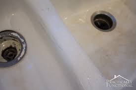 how to clean a porcelain sink