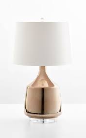 Flynn Table Lamp 29 75 H X 17 Dia Gold Ceramic With Off White Cotton Shade And White Lining Please A Table Lamp Table Lamp Design Ceramic Table Lamps
