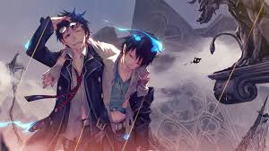 You could download and install the wallpaper and also use it for your desktop pc. Photos Blue Exorcist Young Man Okumura Rin Okumura Yukio Anime