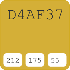 Gold Metallic D4af37 Hex Color Code Schemes Paints