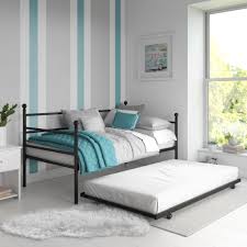 Bright pop twin metal daybed with trundle. Mainstays Modern Metal Daybed With Trundle Twin Size Frame Black Walmart Com Walmart Com