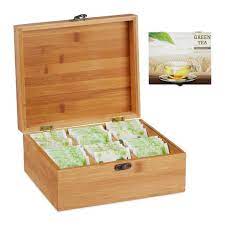 Check spelling or type a new query. Relaxdays Boite A The Bambou Coffret 72 Sachets The Couvercle 6 Compartiments Hxlxp 9 5 X 22 X 18 5 Cm Nature Cdiscount