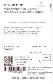 Childrens Silapap Liquid Atlantic Biologicals Corp