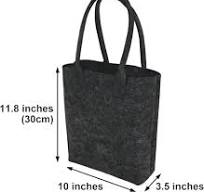 Amazon.com - TopTie Felt Tote Bag with Durable Handles ...