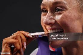 Ben Pattison participates in his 800m heat during the World Athletics...  News Photo