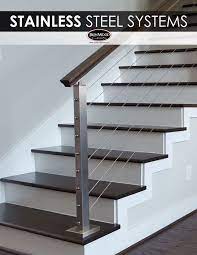 The Sleek Design Of Stainless Steel Cable Rail Systems Pair Well With A Modern Modern Stairs Stairs Design Modern Home Stairs Design