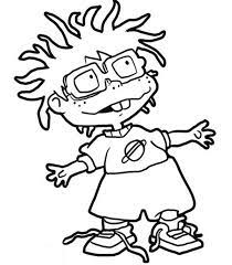 Free coloring pages of kids heroes. Chuckie Finster From The Rugrats Coloring Page Color Luna