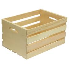 Crates & Pallet Crates and Pallet 18 in. x 12.5 in. x 9.5 in. Large Wood Crate-94565 - The Home Depot