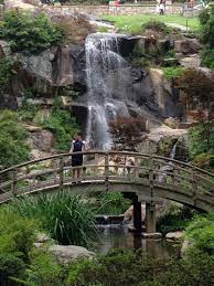 Waterfall And Japanese Bridge At Maymont Park Richmond Virginia Waterfall Japanese Bridge Headwaters