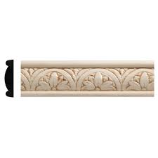 Ornamental Mouldings 5 16 In X 1 1 4 In X 96 In White Hardwood Embossed Floral Moulding 419 8whw The Home Depot Ornamental Mouldings Decorative Mouldings Decorative Trim