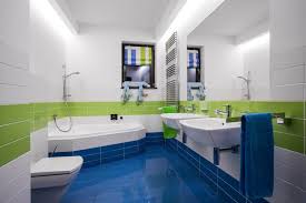 Often overlooked, green is a somewhat unexpected, but often stunning shade for nearly any bathroom. 40 Multi Colored Bathroom Ideas Photos Home Stratosphere