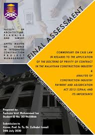 The construction contract would encapsulate how the retention sum shall be calculated. Doctrine Of Privity Of Contract In Malaysian Construction Industry And Cipaa 2012 By Farhana Isa Issuu