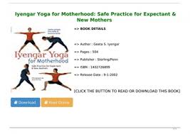iyengar yoga for motherhood