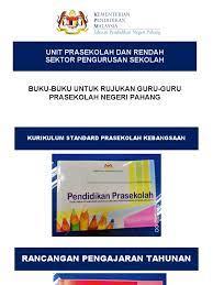 Kurikulum standard sekolah menengah pendidikan.definisi kurikulum kebangsaan 3. Senarai Buku Rujukan Prasekolah