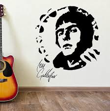 Wood guitar wall art music theme decor bedroom wall decor music art music decor interior decoration office decor bedroom living room decor. Liam Gallagher Oasis Portrait Vinyl Wall Art Sticker Mural Decal Music Themed Ebay