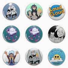 Loud Cloud Shirakumo Patch Ll Die Meme Logan Soft Button Pin Customizable  Gift Fashion Women Jewelry Badge Lover Creative - Pins & Badges - AliExpress