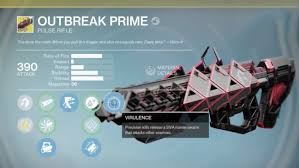 The name is subject to change. Outbreak Prime Exotic Pulse Rifle How To Get It In Destiny Rise Of Iron