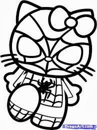 Hello kitty is a fictional character produced by the japanese company sanrio, created by yuko shimizu and currently designed by yuko yamaguchi. Free Coloring Pages 7 New Hello Kitty Halloween Coloring Pages Printables