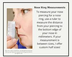 The Easiest Way To Figure Out What Width Nose Ring Is To Measure From The  Hole To The Plave You Want It To Sit.… | Nose Ring, Nose Piercing,  Cartilage Piercing Stud