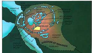 This map is based off of don mcgregor's rendition of the map located here. Wakanda Map Black Panther Anime Artwork Solomons