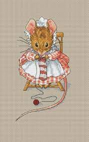 This pattern is in full stitches only. Knitting Mouse Cross Stitch Pattern Nursery Cross Stitch Cross Stitch Animals Animal Cross Stitch Patterns