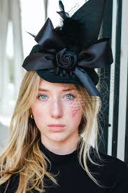 Mini Black Fascinators