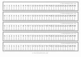 Number Line With Guidelines 0 30 Black And White Free Numberline Printable Teaching Resources Print Play Learn Printable Number Line Number Line Printable Teaching Resources