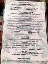 Check spelling or type a new query. The Menu Plenty Of Taco Options Picture Of Cabo Fish Taco Blacksburg Tripadvisor