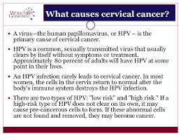 It can be prevented, however, through screening and early detection. Hpv And Cervical Cancer Faq What Is Cervical Cancer Cervical Cancer Is Cancer Of The Cervix The Part Of The Uterus Or Womb That Opens To The Vagina Ppt Download