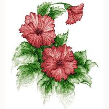Hibiscus 7x8 Products Swak Embroidery Red Moon Gardens In 2020 Hibiscus Machine Embroidery Designs Moon Garden