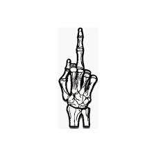 The middle finger should be the longest one. Finger Skull Hand Tattoo Drawing Novocom Top